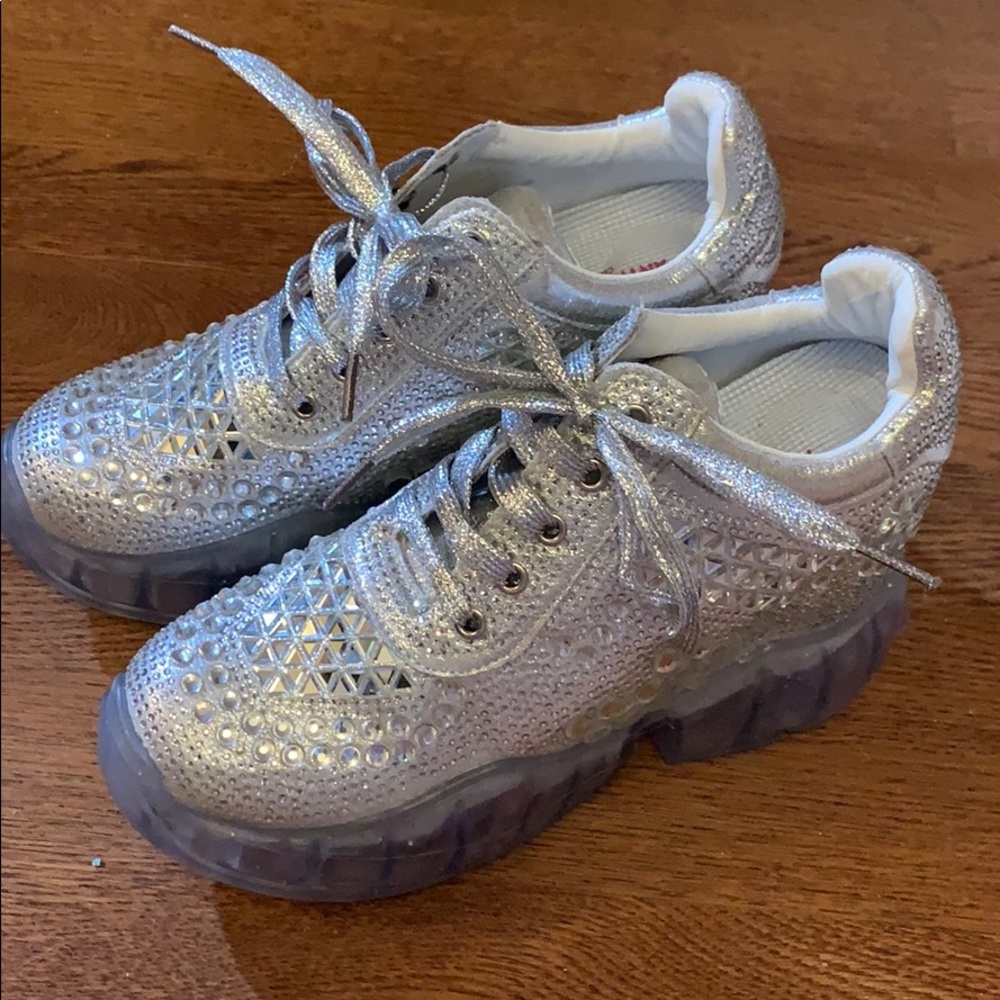Anthony wang bedazzled platform sneakers